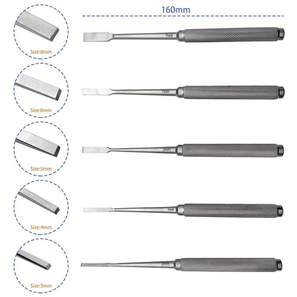 Orthopedic Bone Osteotomes 3mm-16mm Orthopedics Surgical Instruments Pet Autoclaveable
Orthopedic Bone Osteotomes 3mm-16mm Orthopedics Surgical Instruments Pet Autoclaveable