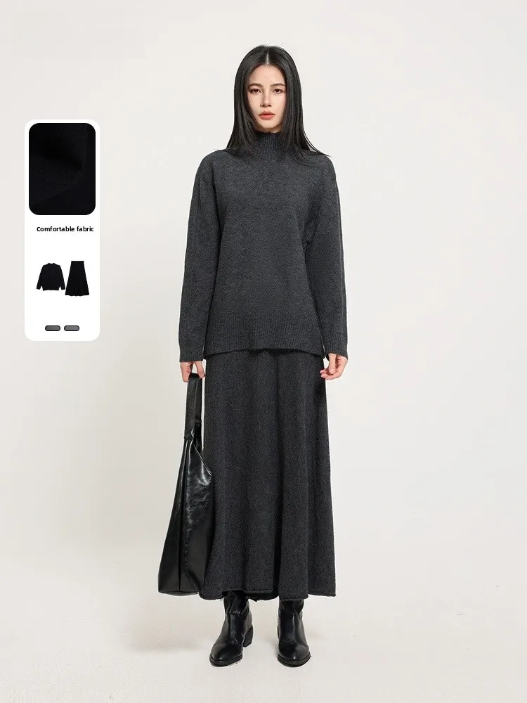 Memory's Beginning Two-Piece Set Loose Elegant Versatile Winter New Arrival Long Sleeve round Neck Ensemble JYDQD
Memory's Beginning Two-Piece Set Loose Elegant Versatile Winter New Arrival Long Sleeve round Neck Ensemble JYDQD