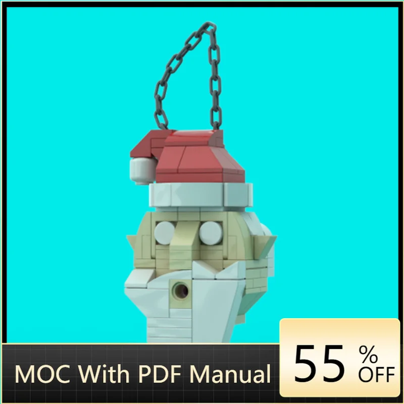 125 PCS MOC Santa Head Ornament Model Building Blocks DIY Creative Assembly Bricks Display Toys Children Adults Christmas Gifts
125 PCS MOC Santa Head Ornament Model Building Blocks DIY Creative Assembly Bricks Display Toys Children Adults Christmas Gifts