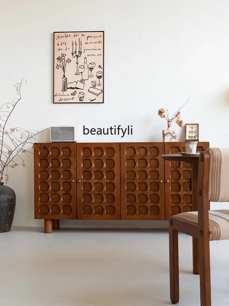 Medieval Style Solid Wood Sideboard Storage Cabinet for Living Room and Entrance
Medieval Style Solid Wood Sideboard Storage Cabinet for Living Room and Entrance