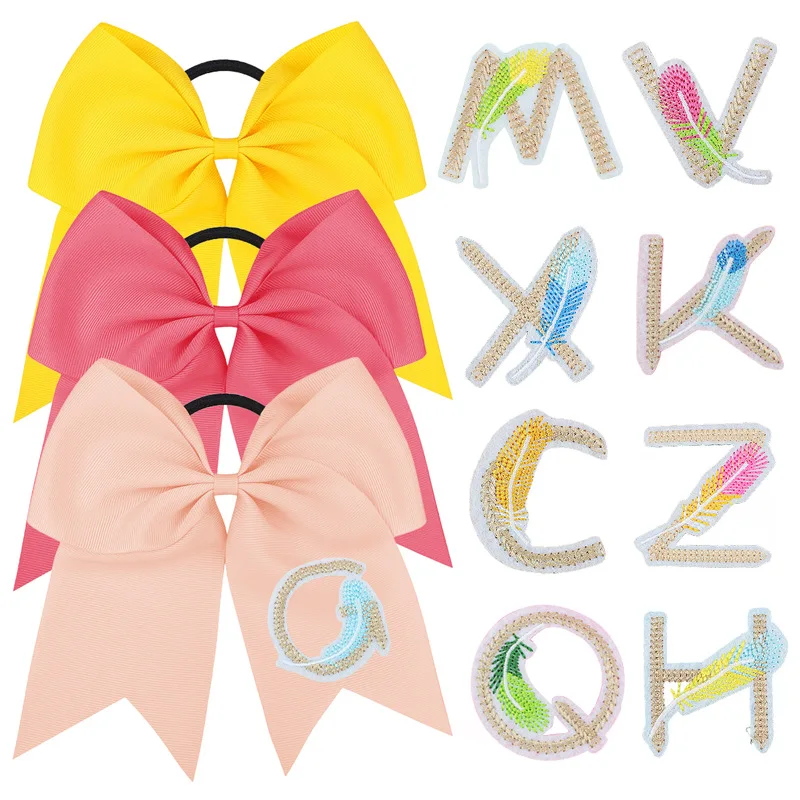 4PCS Girl's Bow Hair Ties Embroidered Letters Grosgrain Large Bow Black Elastic Hair Bands Solid Color School Headwear for Kids 
4PCS Girl's Bow Hair Ties Embroidered Letters Grosgrain Large Bow Black Elastic Hair Bands Solid Color School Headwear for Kids