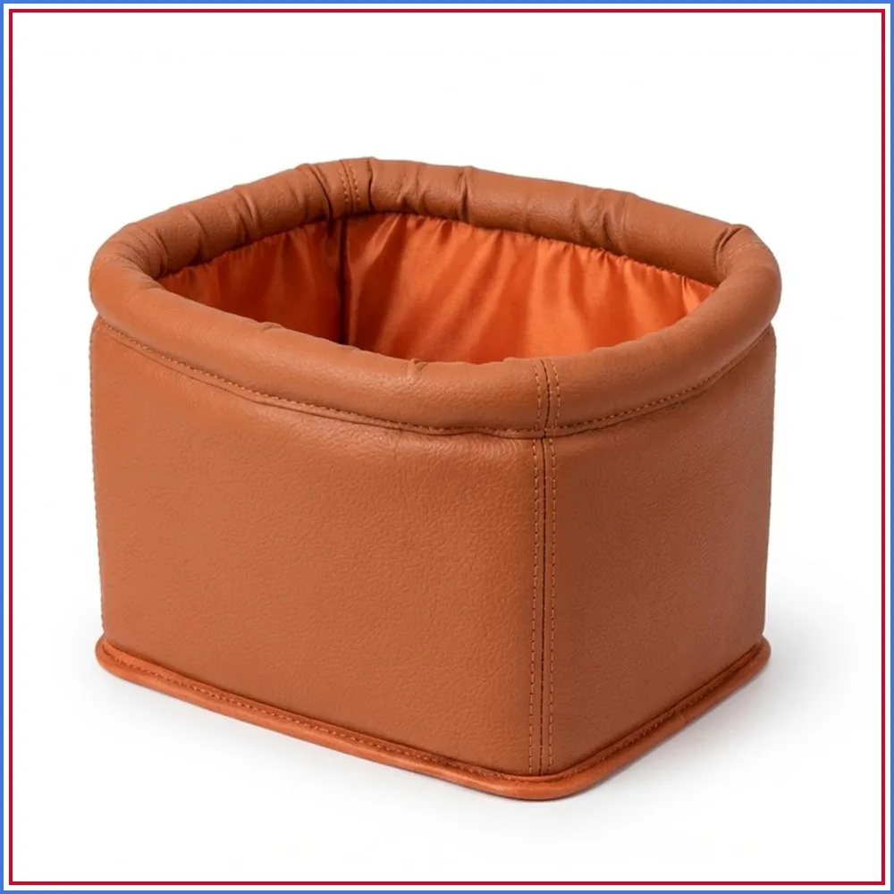 Luxury Leather Car Trash Can, Leakproof Garbage Can for Car and Trucks, Orange
Luxury Leather Car Trash Can, Leakproof Garbage Can for Car and Trucks, Orange