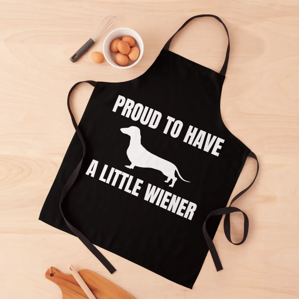 Proud to Have a Little Wiener - Funny Dachshund Apron Cooking Kitchen Utensils Barista Apron 
Proud to Have a Little Wiener - Funny Dachshund Apron Cooking Kitchen Utensils Barista Apron