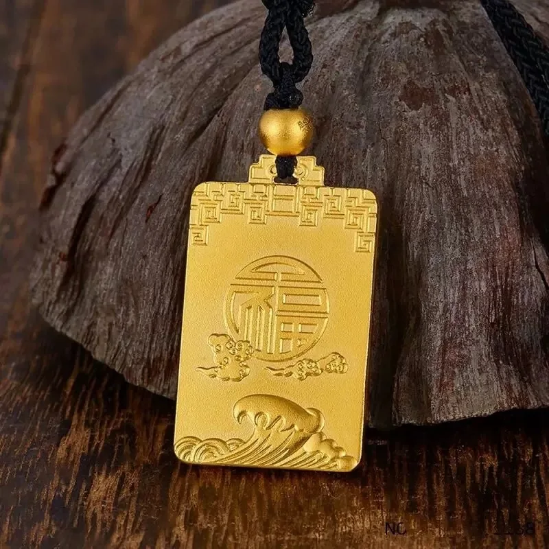 Unisex 24K Gold AU999 Pendant: Riding Waves, Gathering Blessings | Double-sided Song Dynasty patterns, cultural for gatherings
Unisex 24K Gold AU999 Pendant: Riding Waves, Gathering Blessings | Double-sided Song Dynasty patterns, cultural for gatherings