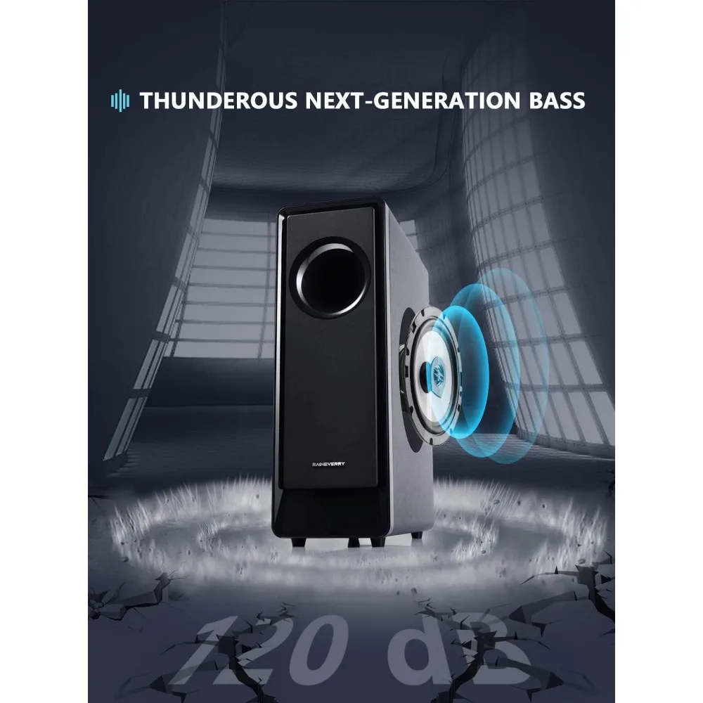 Звуковая панель объемного звучания 5.1 CH с Dolby Audio, звуковые панели для телевизора, беспроводным сабвуфером и задним динамиком, Dolby Digital Plus
Звуковая панель объемного звучания 5.1 CH с Dolby Audio, звуковые панели для телевизора, беспроводным сабвуфером и задним динамиком, Dolby Digital Plus