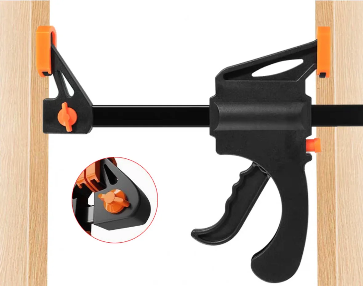 5/2 Piece 4-Inch Ratchet Woodworking Clamp Set with Solid Fast Work Bar for DIY Carpentry And Cabinet Making
5/2 Piece 4-Inch Ratchet Woodworking Clamp Set with Solid Fast Work Bar for DIY Carpentry And Cabinet Making