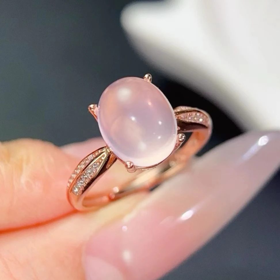 Classic Design 925 Silver Crystal Ring 8x10mm 3ct Natural Rose Quartz Ring with Certificate Fine Jewelry Gift for Women
Classic Design 925 Silver Crystal Ring 8x10mm 3ct Natural Rose Quartz Ring with Certificate Fine Jewelry Gift for Women