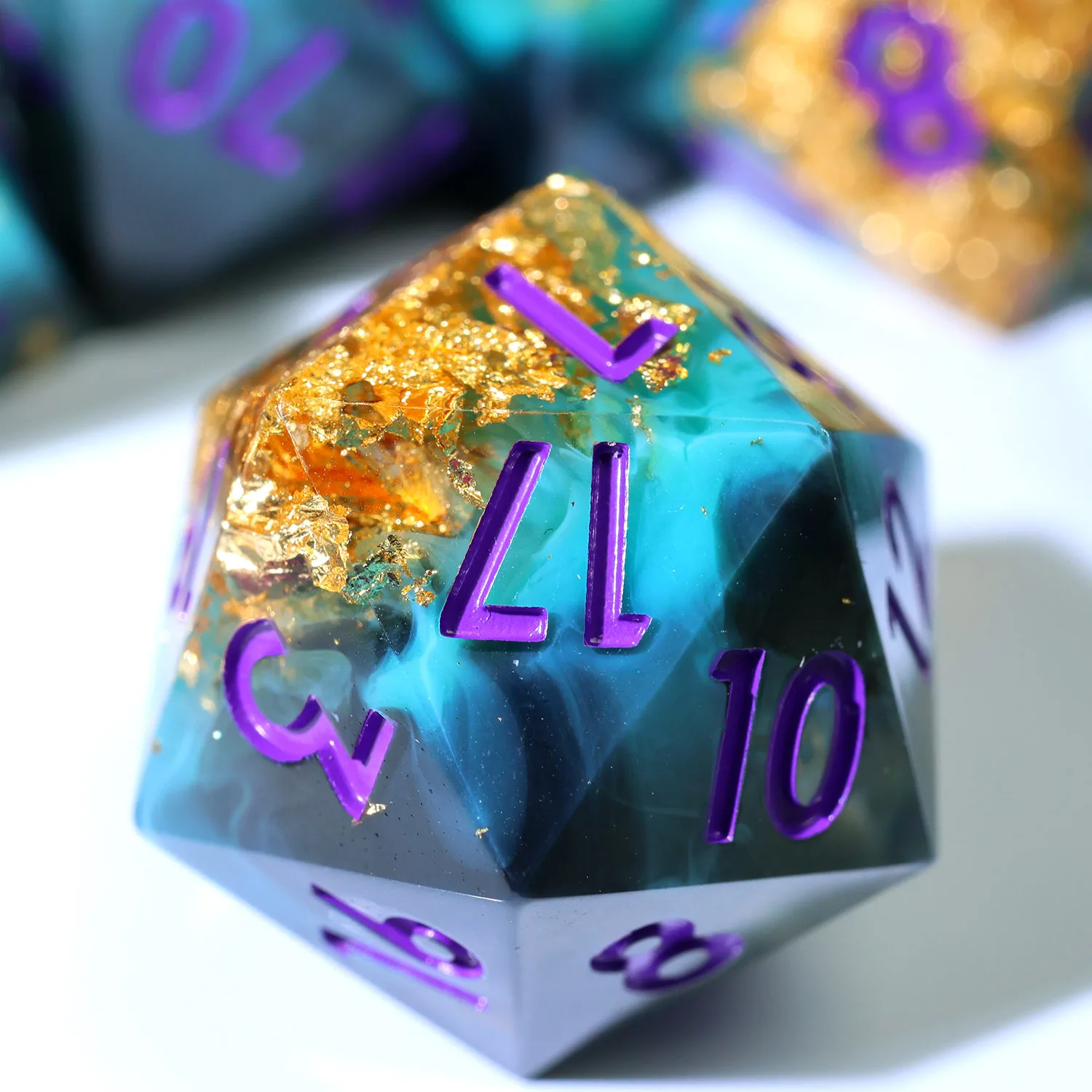 7 Pieces Set Sharp Edge Polyhedral Board Games Resin DND Dice Set,Wind Shadow Role Playing Table Game DND Gift RPG Dice-N36
7 Pieces Set Sharp Edge Polyhedral Board Games Resin DND Dice Set,Wind Shadow Role Playing Table Game DND Gift RPG Dice-N36