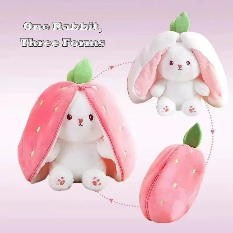 A 10inch 12-Inch Double-Sided Plush Doll in Two Colors with Cute Strawberry Design and a Soft Rabbit Pillow Toy with Zipper - Easter Gift, Suitable as a Stuffed Animal Pillow for Children
A 10inch 12-Inch Double-Sided Plush Doll in Two Colors with Cute Strawberry Design and a Soft Rabbit Pillow Toy with Zipper - Easter Gift, Suitable as a Stuffed Animal Pillow for Children