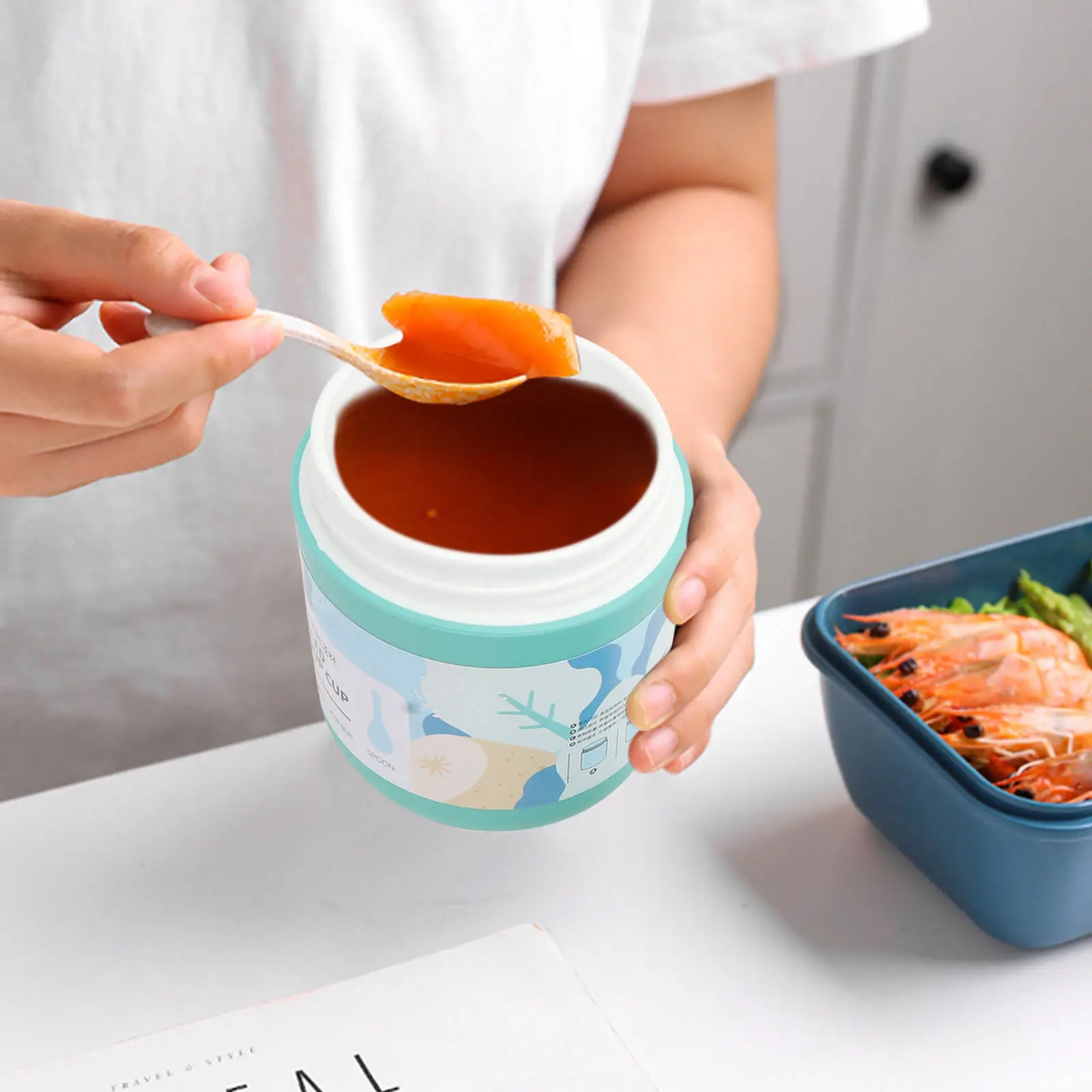 1Pcs Portable Breakfast Soup Cup Insulated Porridge Container Microwave Safe Dishwasher Friendly Compact Leakproof Sealing Ring
1Pcs Portable Breakfast Soup Cup Insulated Porridge Container Microwave Safe Dishwasher Friendly Compact Leakproof Sealing Ring