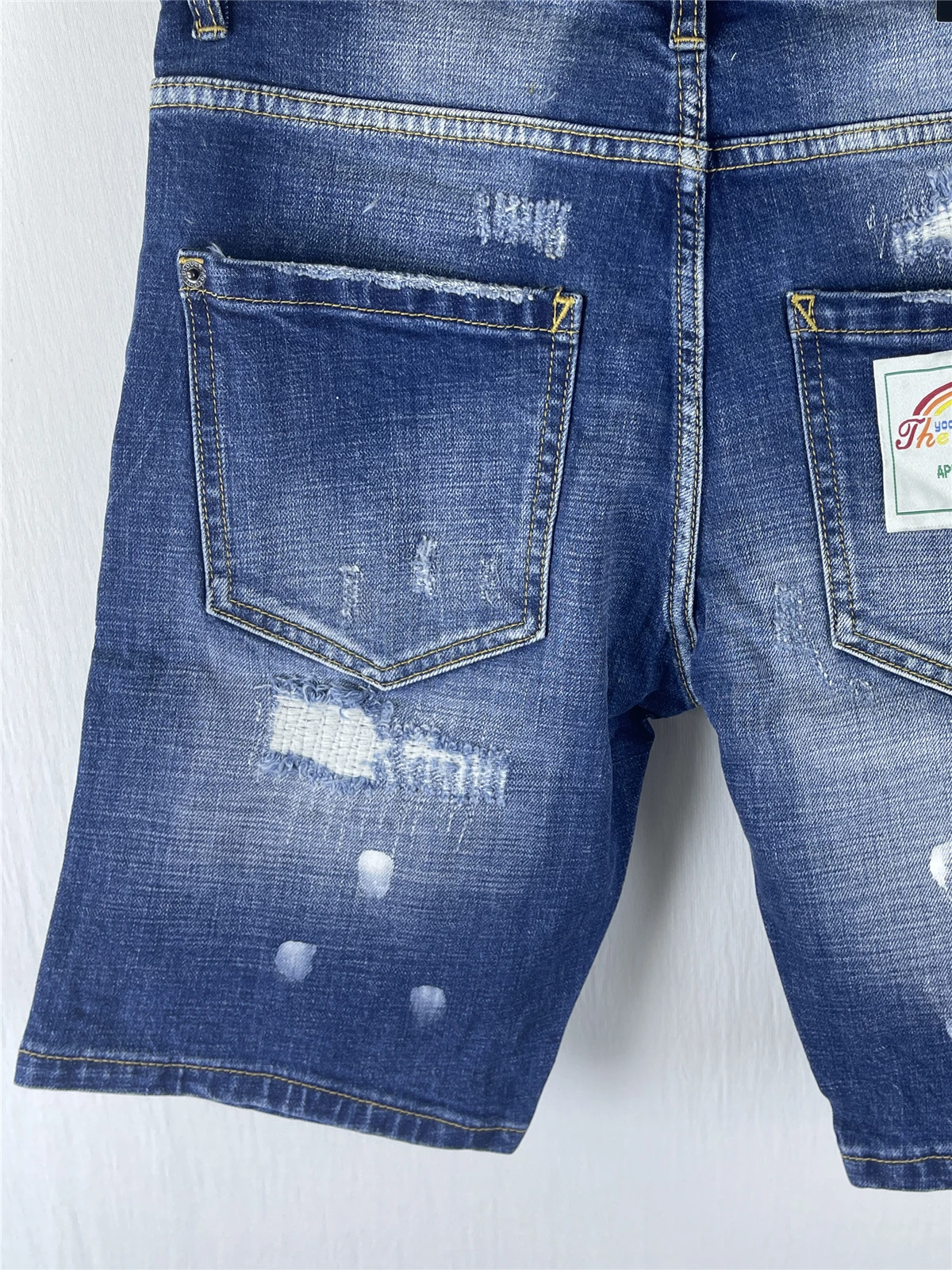 Spring and Summer 3002 New Men's Jeans Washed and Grinded Patch Printed Slim-fit Micro-elastic Denim Shorts for Men
Spring and Summer 3002 New Men's Jeans Washed and Grinded Patch Printed Slim-fit Micro-elastic Denim Shorts for Men