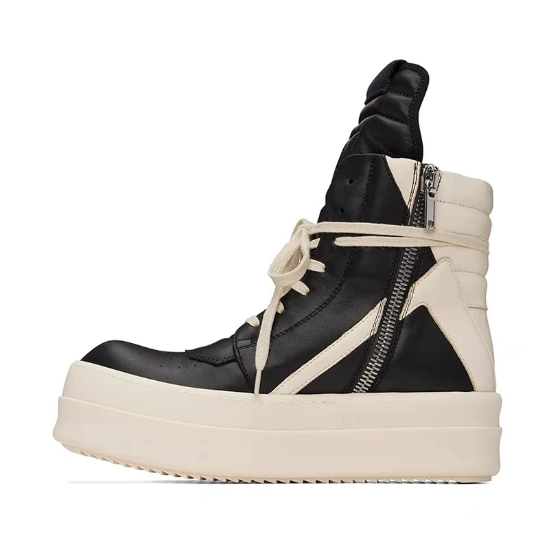 Fall New Sle Men's High Top oes Thi Bot Heightening Casual Sports oes Faionable Leather Patchwork Large Tongue
Fall New Sle Men's High Top oes Thi Bot Heightening Casual Sports oes Faionable Leather Patchwork Large Tongue