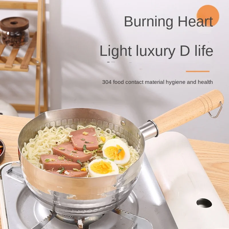 Stainless Steel Snow Flat Pot, Wooden Handle, Flat Bottomed Household Food Pot, Cooking Hammer Pattern, Milk Pot, Non Stick
Stainless Steel Snow Flat Pot, Wooden Handle, Flat Bottomed Household Food Pot, Cooking Hammer Pattern, Milk Pot, Non Stick