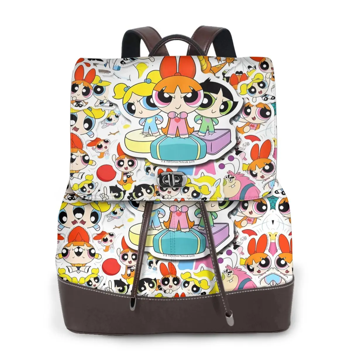 New Women's Multifunction The-Powerpuff-Girls Backpack Casual Leather School Bag For Girls Fashion Travel Shoulder Bag
New Women's Multifunction The-Powerpuff-Girls Backpack Casual Leather School Bag For Girls Fashion Travel Shoulder Bag