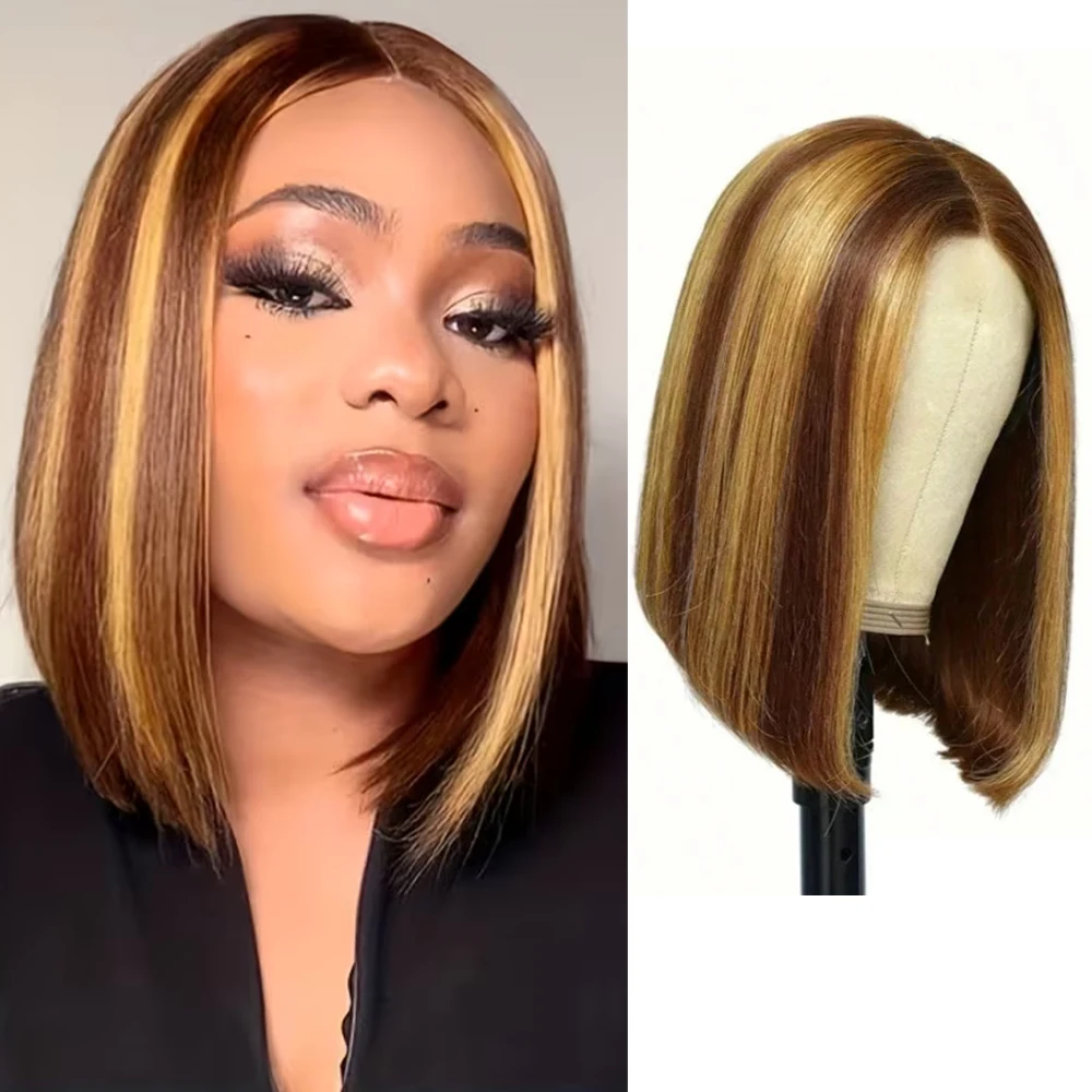Highlight Bob Wigs 200 Density 14Inch For Women 13x4 HD Lace Human Hair Wigs Honey Blonde Short Bob Lace Wigs
Highlight Bob Wigs 200 Density 14Inch For Women 13x4 HD Lace Human Hair Wigs Honey Blonde Short Bob Lace Wigs