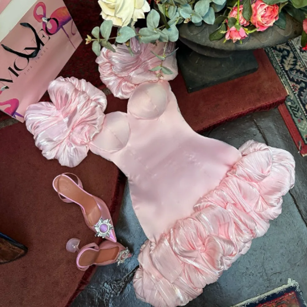 Baby Pink Sheath Cocktail Dresses Ruffles Shoulder Sweetheart Mini Short Prom Dress Girls Sexy Party Gowns Sleeveless
Baby Pink Sheath Cocktail Dresses Ruffles Shoulder Sweetheart Mini Short Prom Dress Girls Sexy Party Gowns Sleeveless