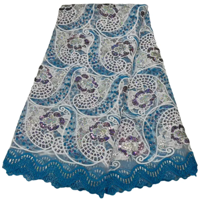 2022 5 Yard BLUIE Wedding French Lace Fashion Design Shiny Sequins Embroidery African Tulle Lace Fabric Nigerian dress
2022 5 Yard BLUIE Wedding French Lace Fashion Design Shiny Sequins Embroidery African Tulle Lace Fabric Nigerian dress