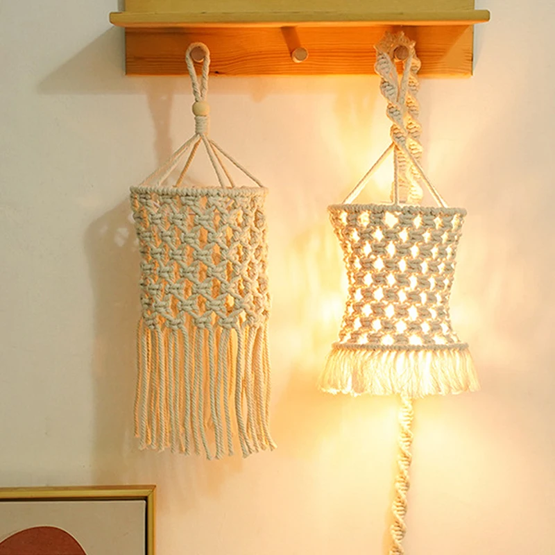Bohemian style Cotton Rope Lampshade Nordic Handmade Woven Lantern Chandelier Bedroom Decorative Lamp Ethnic Style Shooting Prop
Bohemian style Cotton Rope Lampshade Nordic Handmade Woven Lantern Chandelier Bedroom Decorative Lamp Ethnic Style Shooting Prop