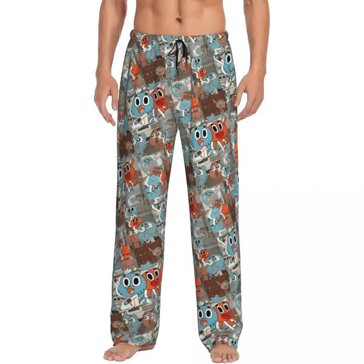 Мужские пижамные штаны с принтом «Удивительный мир Гамбл» и карманами
Мужские пижамные штаны с принтом «Удивительный мир Гамбл» и карманами