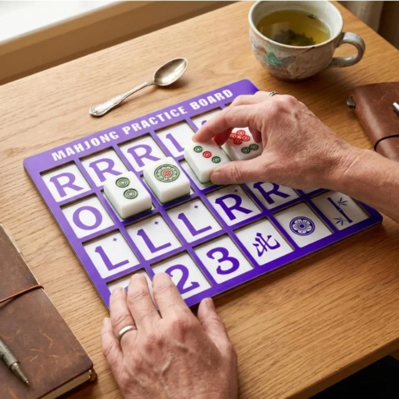 Wooden Mahjong Training Board For Single Use Desktop Practice Game Interactive Entertainment Tabletop Accessory For Beginners
Wooden Mahjong Training Board For Single Use Desktop Practice Game Interactive Entertainment Tabletop Accessory For Beginners