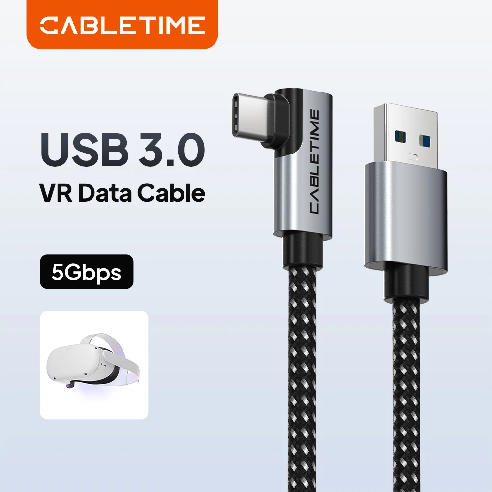 Кабель CABLETIME USB 3.0 VR для передачи данных, 5 Гбит/с, высокоскоростной, для ПК, 3 м/5 м/7 м, для Oculus/Quest 3/Meta Quest 3S
Кабель CABLETIME USB 3.0 VR для передачи данных, 5 Гбит/с, высокоскоростной, для ПК, 3 м/5 м/7 м, для Oculus/Quest 3/Meta Quest 3S