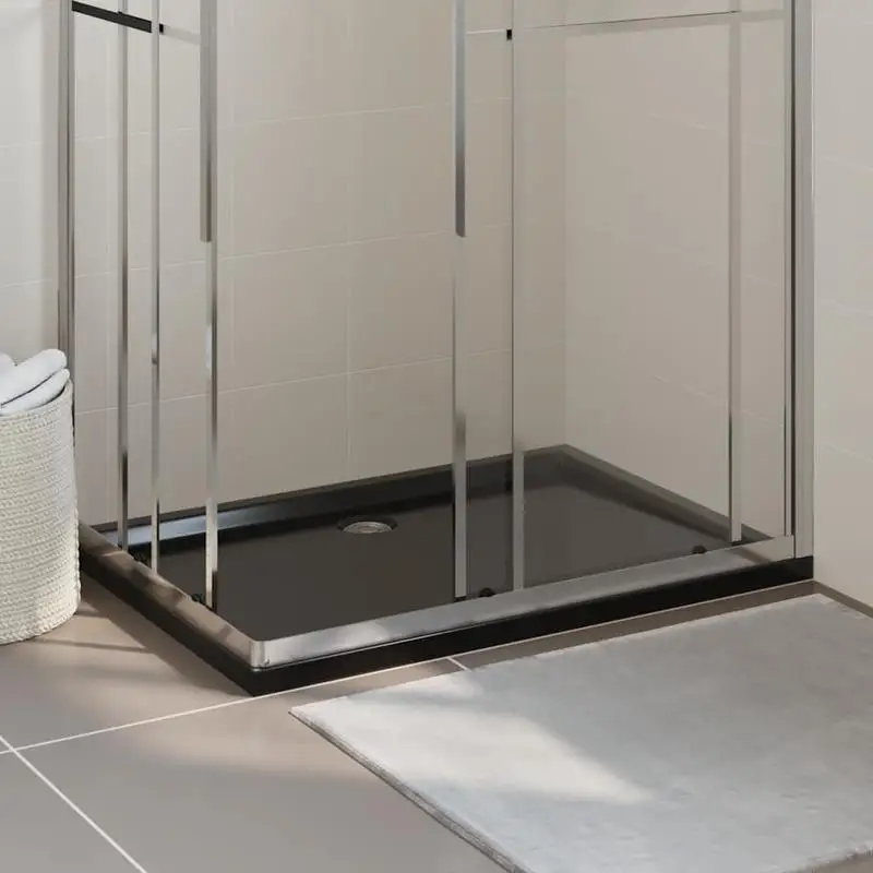 Rectangular ABS Shower Base Tray Black 31.5"x43.3"
Rectangular ABS Shower Base Tray Black 31.5"x43.3"