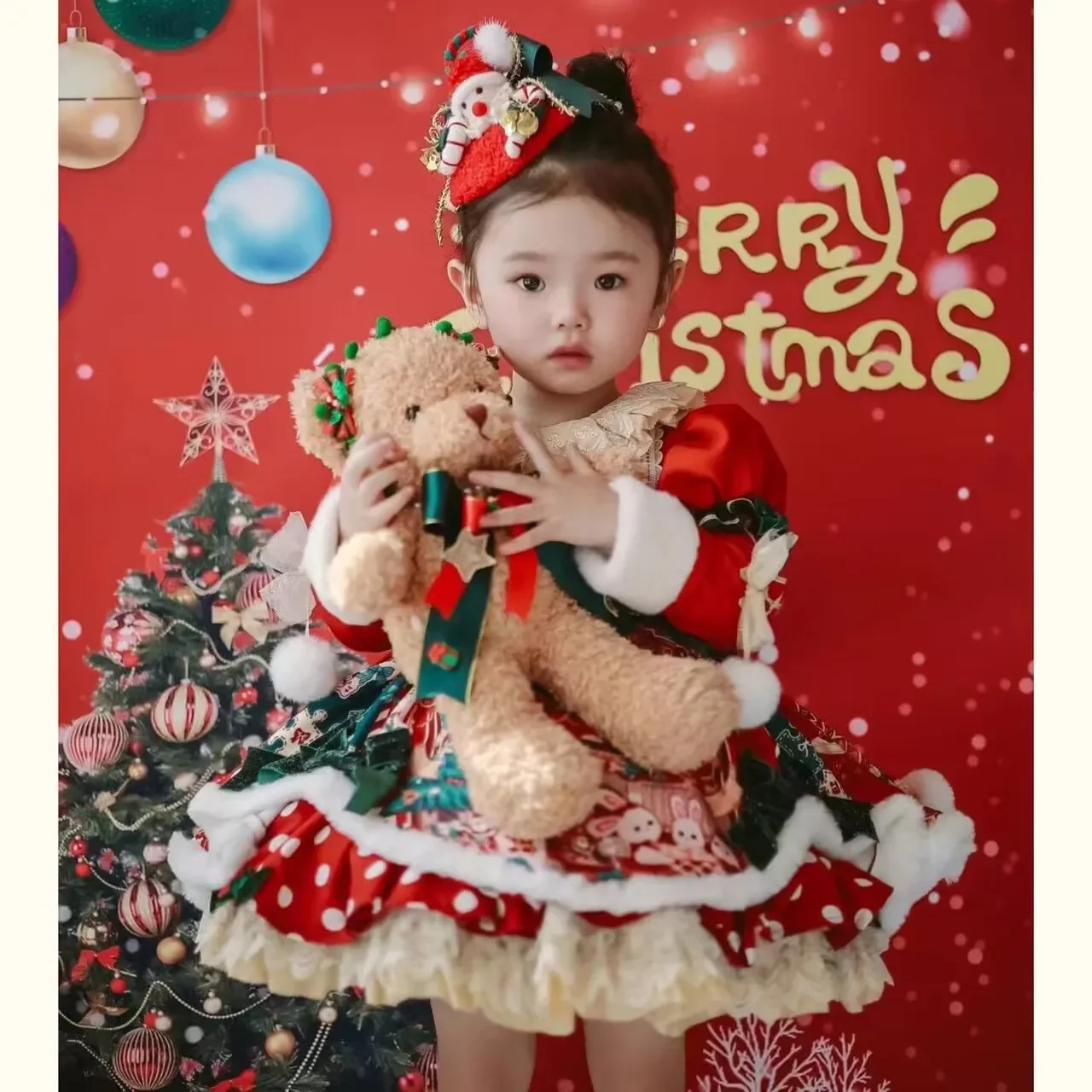 Kids Clothes Warm Winter Girls Spanish Lolita Plus Velvet Christmas Sweet Princess Ball Gown Layered Birthday Party Eid Dress
Kids Clothes Warm Winter Girls Spanish Lolita Plus Velvet Christmas Sweet Princess Ball Gown Layered Birthday Party Eid Dress