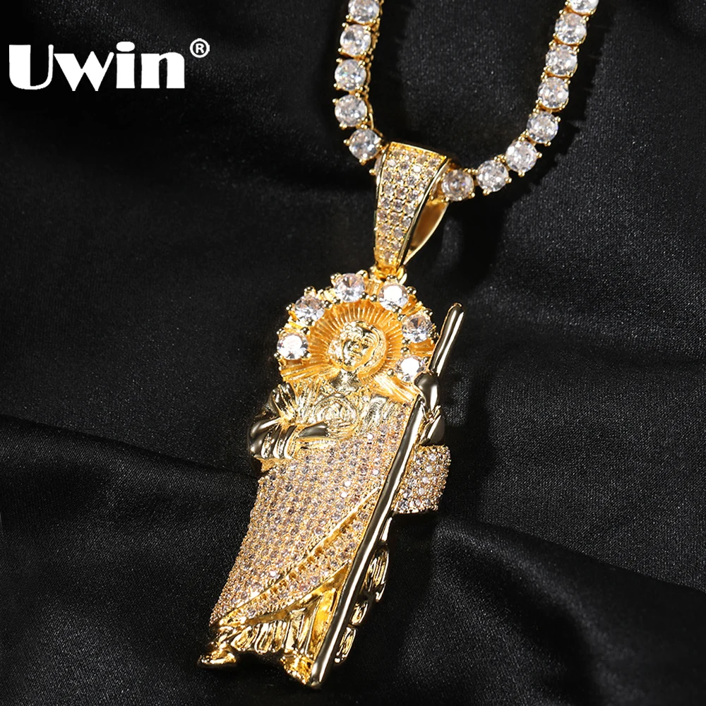 UWIN Iced Out Monk Pendant Necklace Bling Cubic Zirconia Pendants for Gift Fashion Jewelry
UWIN Iced Out Monk Pendant Necklace Bling Cubic Zirconia Pendants for Gift Fashion Jewelry