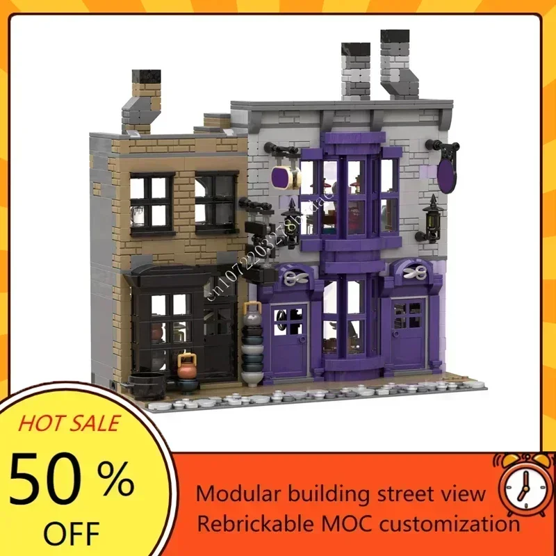 1129PCS Robes and Potage's Cauldron Shop Modular MOC Creative street view Model Custom Puzzle DIY Education Assembly Toy Gifts
1129PCS Robes and Potage's Cauldron Shop Modular MOC Creative street view Model Custom Puzzle DIY Education Assembly Toy Gifts
