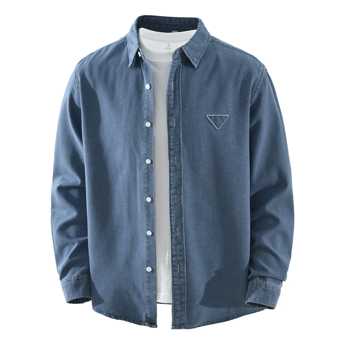 Pure Cotton Denim Men's Long Sleeve Shirt Casual Vintage Washed Soft Outerwear Jacket Street Style Spring 2026 Loose Fit
Pure Cotton Denim Men's Long Sleeve Shirt Casual Vintage Washed Soft Outerwear Jacket Street Style Spring 2026 Loose Fit