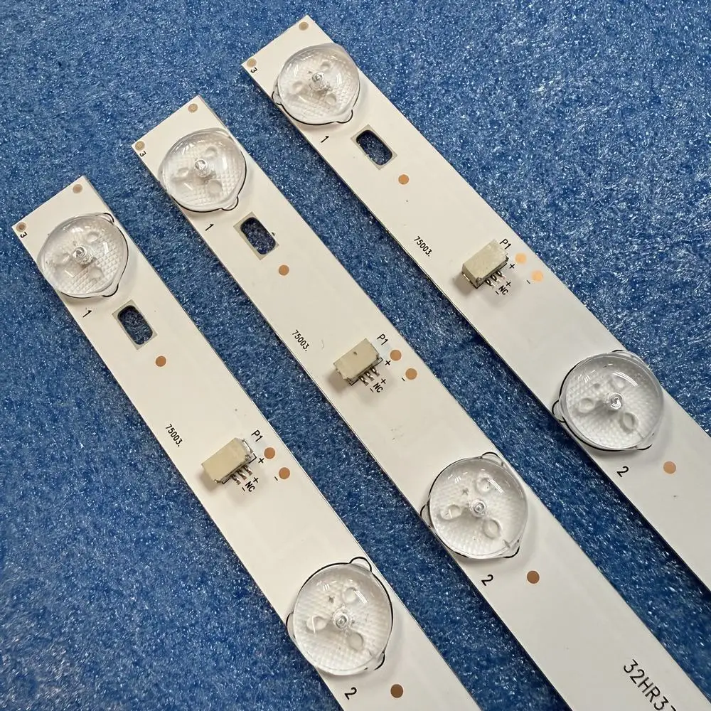 588mm 3pcs/set LED Strip For 8LED TV TOT-32-3X8-3030C-8S1P 4C-LB320T-YHF ZM4 HQ9 HQ8 32HR331M08A3 TCL B32A380 L32F1600B
588mm 3pcs/set LED Strip For 8LED TV TOT-32-3X8-3030C-8S1P 4C-LB320T-YHF ZM4 HQ9 HQ8 32HR331M08A3 TCL B32A380 L32F1600B