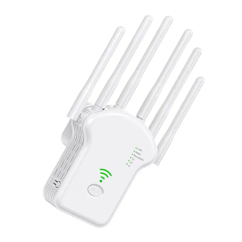 Internet Booster for WiFi Wireless Internet Extender Portable WiFi Booster with 1200Mbps Double Band for Outdoors Workplace RV
Internet Booster for WiFi Wireless Internet Extender Portable WiFi Booster with 1200Mbps Double Band for Outdoors Workplace RV
