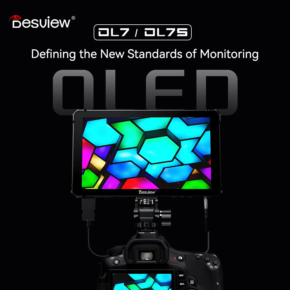 Desview OL7/OL7S 7-дюймовый OLED-монитор камеры Дисплей 3D LUT DSLR-камера Полевой монитор 1200 нит 60 Гц HDMI Монитор высокой яркости
Desview OL7/OL7S 7-дюймовый OLED-монитор камеры Дисплей 3D LUT DSLR-камера Полевой монитор 1200 нит 60 Гц HDMI Монитор высокой яркости