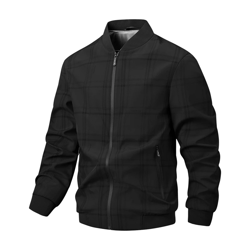 New Men's Spring Autumn Jackets Fashion Men Business Casual Stand Collar Jacket Male Outdoor Windproof Sport Coats Black Jacket
New Men's Spring Autumn Jackets Fashion Men Business Casual Stand Collar Jacket Male Outdoor Windproof Sport Coats Black Jacket