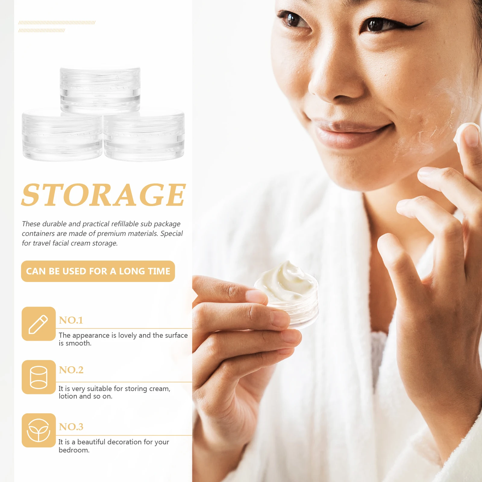 50 Pcs Cream Box Storage Jars Toiletry Bottles Makeup Package Cosmetics Sub Powder Multipurpose
50 Pcs Cream Box Storage Jars Toiletry Bottles Makeup Package Cosmetics Sub Powder Multipurpose