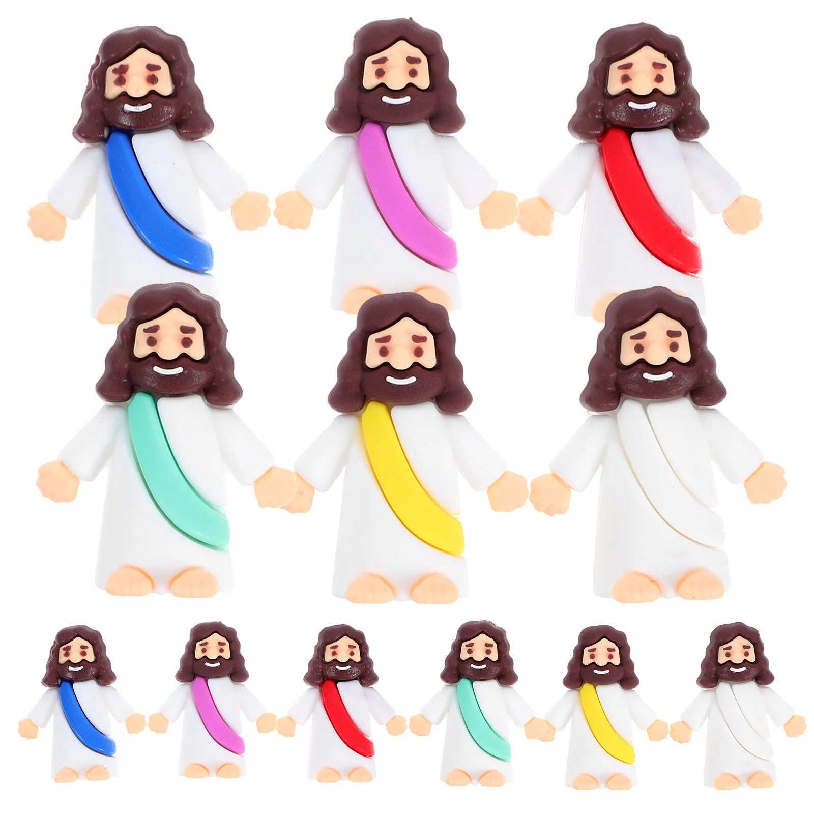 12 Pcs Jesus Ornaments Small Figurine Mini Figurines Easter Egg Stuffers Statue Religious Party Favors
12 Pcs Jesus Ornaments Small Figurine Mini Figurines Easter Egg Stuffers Statue Religious Party Favors