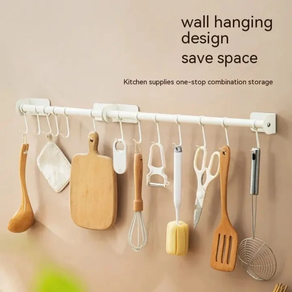 Multifunctional Stainless Steel Wall Shelves, Hole-free Hook, White Hook, Storage Utensils Holder, Kitchen Accessories
Multifunctional Stainless Steel Wall Shelves, Hole-free Hook, White Hook, Storage Utensils Holder, Kitchen Accessories