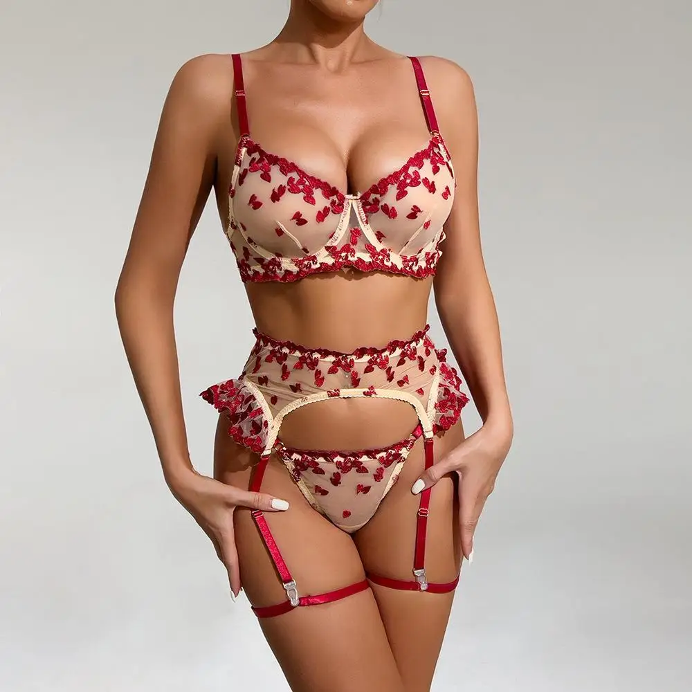 Sexy Embroidered Flower Gathered Tease High-End Sensation See-Tough Women's Underwear Set Cross-Border ular Ciwalk PVC...
Sexy Embroidered Flower Gathered Tease High-End Sensation See-Tough Women's Underwear Set Cross-Border ular Ciwalk PVC...