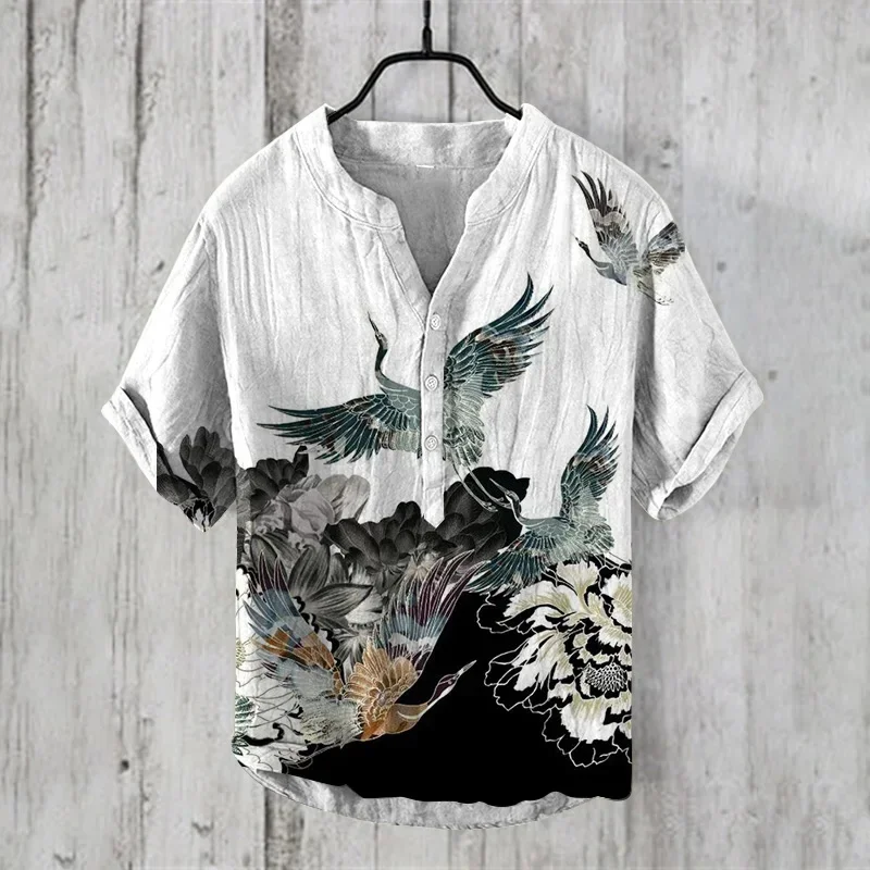 2025 New Fashion Printed V-neck Short Sleeve Shirt Foreign Trade Fashion Casual Loose T-shirt Linen Shirt Top S-5XL
2025 New Fashion Printed V-neck Short Sleeve Shirt Foreign Trade Fashion Casual Loose T-shirt Linen Shirt Top S-5XL