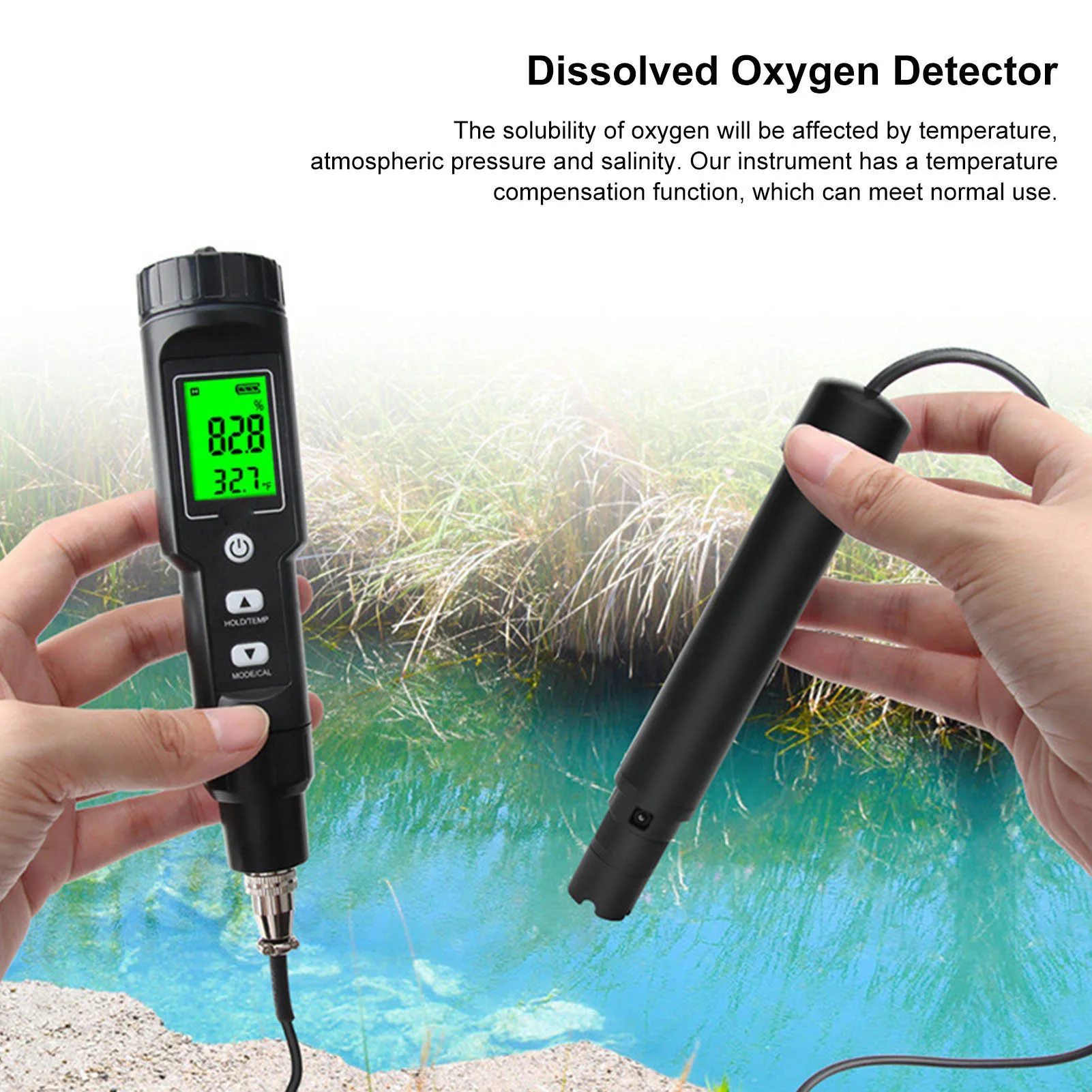 DO9100 Portable Digital Dissolved Oxygen Meter with Temperature Detector for Aquarium Swimming Pool Dissolved Oxygen Tester
DO9100 Portable Digital Dissolved Oxygen Meter with Temperature Detector for Aquarium Swimming Pool Dissolved Oxygen Tester