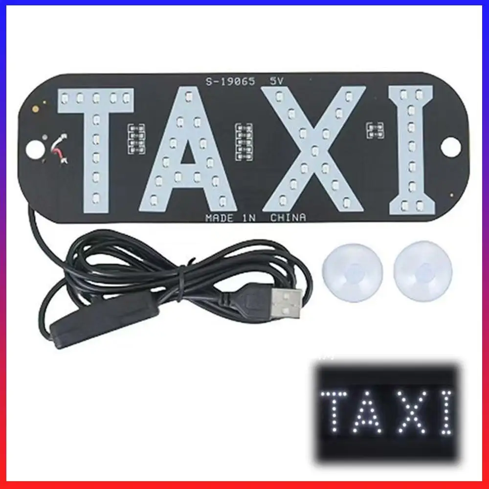 Cab Indicator Lamp Signal 5V USB Car Window Taxi Lamp with Transparent Suction Cups Taxi Guiding Lights for Rideshare Driver
Cab Indicator Lamp Signal 5V USB Car Window Taxi Lamp with Transparent Suction Cups Taxi Guiding Lights for Rideshare Driver