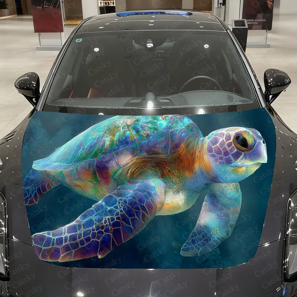 Rainbow Sea Turtle Car Hood Stickers, Decorative Pattern Car Stickers, Car Self-adhesive Scratch Resistant Decals Auto Accessori
Rainbow Sea Turtle Car Hood Stickers, Decorative Pattern Car Stickers, Car Self-adhesive Scratch Resistant Decals Auto Accessori