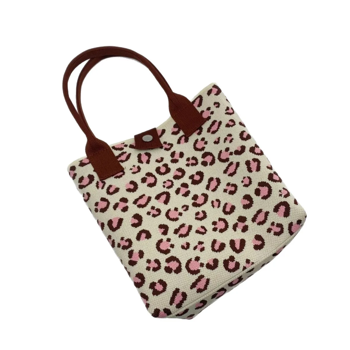 Knitted Tote Bag Women's New Tote Large-capacity Handbag Fashion Leopard Print Flying Woven Tote Bag Student Shopping Bag Tide
Knitted Tote Bag Women's New Tote Large-capacity Handbag Fashion Leopard Print Flying Woven Tote Bag Student Shopping Bag Tide
