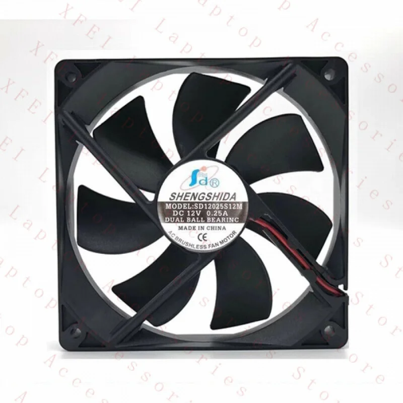 F For Shengshida SD12025S12M DC12v 0.25A 12025 12CM 2-Wire Cooling Fan
F For Shengshida SD12025S12M DC12v 0.25A 12025 12CM 2-Wire Cooling Fan