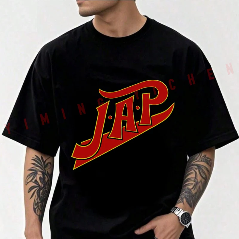 J.A.P Motorradlogos Classic Motorcycle Men T-shirt High Quality Funny Cotton Casual Cool Short Sleeve Hip Hop Tees
J.A.P Motorradlogos Classic Motorcycle Men T-shirt High Quality Funny Cotton Casual Cool Short Sleeve Hip Hop Tees