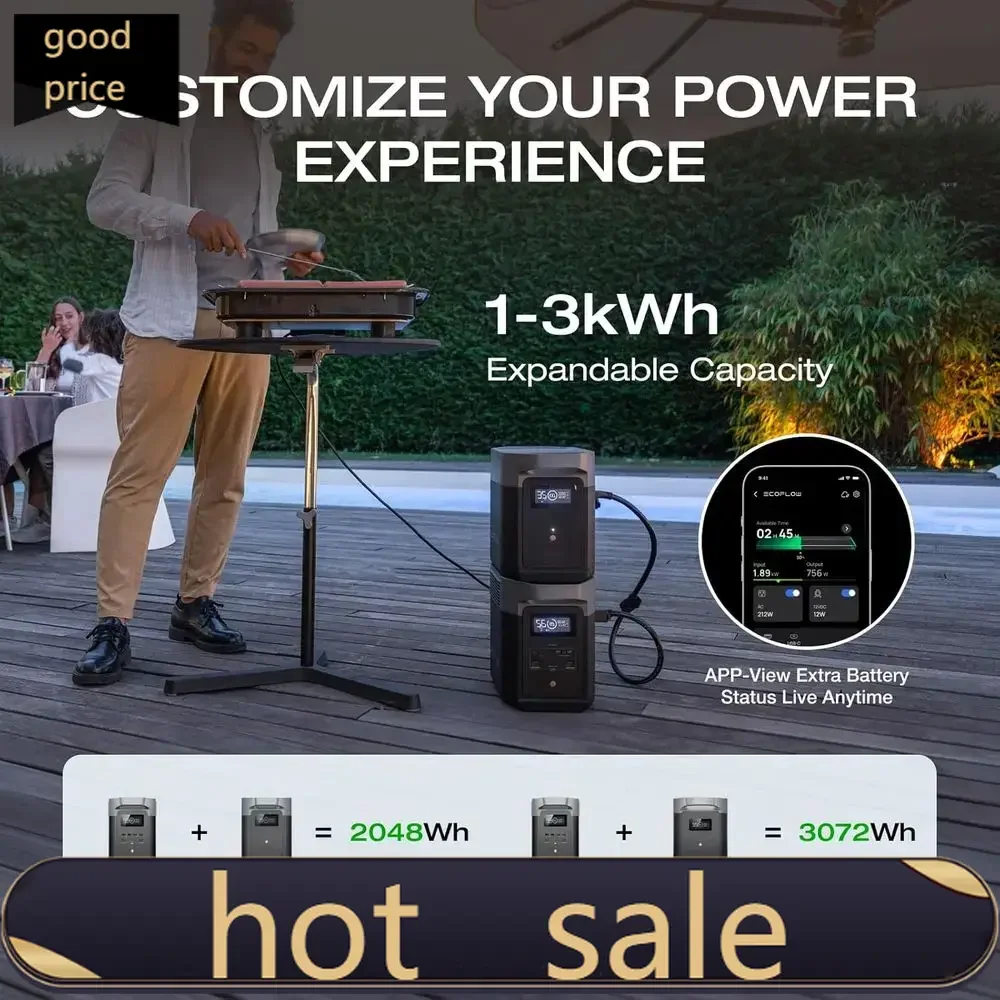 Activity price Popular1800W Portable Power Station with 1024Wh Battery, AC/USB-C Outputs, Ideal for Emergency, Camping, and RVs
Activity price Popular1800W Portable Power Station with 1024Wh Battery, AC/USB-C Outputs, Ideal for Emergency, Camping, and RVs