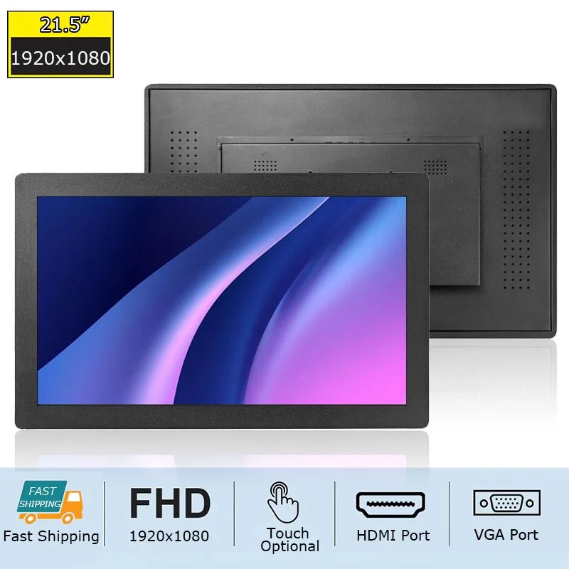 21.5 Inch Embedded Industrial LCD Display VGA for HDMI DVI Interface Panel Mount Monitor for Equipment Touch Screen Monitor
21.5 Inch Embedded Industrial LCD Display VGA for HDMI DVI Interface Panel Mount Monitor for Equipment Touch Screen Monitor