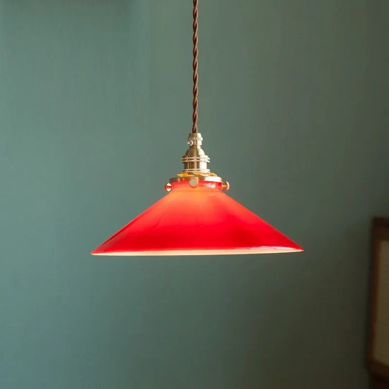 Japanese Pendant Light American Retro Brass Glass for Dining Room Bedroom Bedside Hanging Lamp Loft Home Decoration Lighting
Japanese Pendant Light American Retro Brass Glass for Dining Room Bedroom Bedside Hanging Lamp Loft Home Decoration Lighting