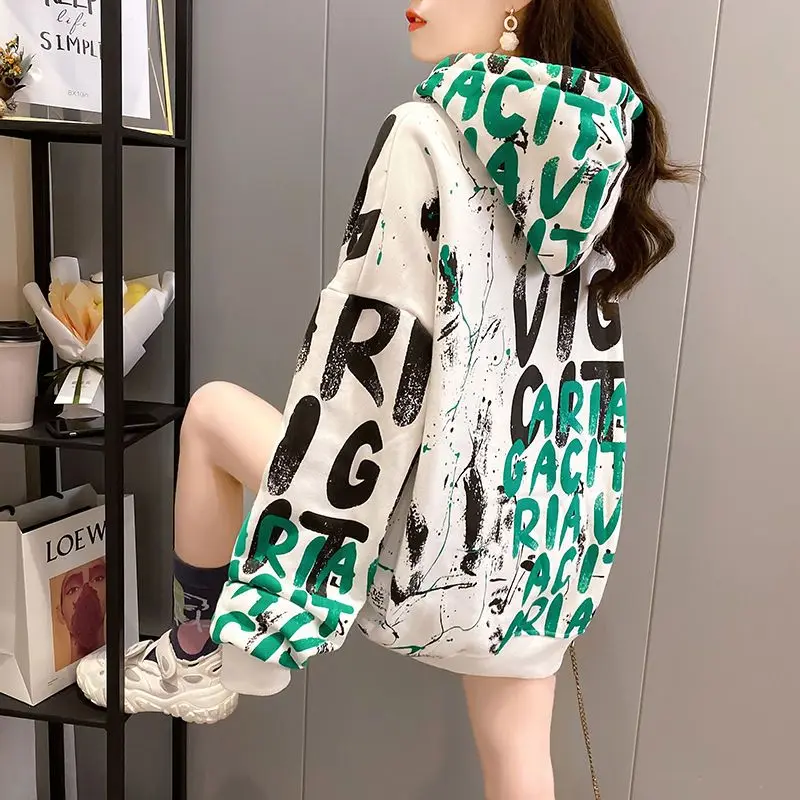 Fleece Thickened Medium Long Sweater Women's 2024 Autumn and Winter New Korean Ins Trendy Hooded Top Hoodies Sweatshirts
Fleece Thickened Medium Long Sweater Women's 2024 Autumn and Winter New Korean Ins Trendy Hooded Top Hoodies Sweatshirts