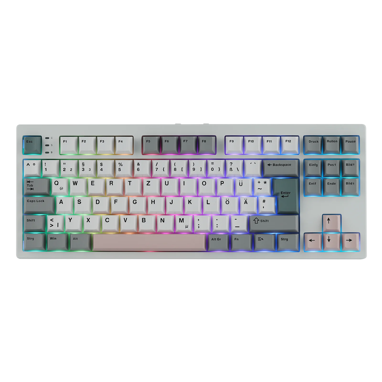 EPOMAKER TH87 ISO-DE Tenkeyless TKL Layout Wired/Bluetooth/2.4 GHz Wireless Mechanical Keyboard with 10000mAh Battery for PC/Mac
EPOMAKER TH87 ISO-DE Tenkeyless TKL Layout Wired/Bluetooth/2.4 GHz Wireless Mechanical Keyboard with 10000mAh Battery for PC/Mac